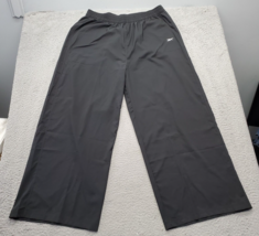 Reebok Track Pants Womens 2XL Black Wide Leg Pleated Elastic Waistband P... - $27.76