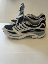 Reebok Premier Cushioning DMX Foam Women&#39;s Running Shoe Size 8 White Blue Gray - £23.31 GBP