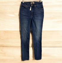 Madewell Jeans Womens sz 27 Blue Denim Curvy High Rise Skinny Leg Dark Wash NWT - $44.54