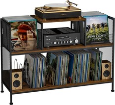 Large Vintage Record Player Table With 4 Adjustable Dividers,, Patent Pending - £107.79 GBP