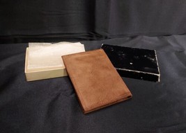 OLD Harness House Split Shag Suede Leather Wallet Billfold Original Box Rare - £14.90 GBP