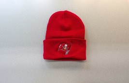 Tampa Bay Buccaneers NFL Football Embroidered Knit Beanie Hat New - £13.56 GBP