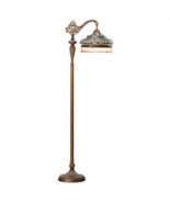 59&quot;H Parisian Tiffany Stained Glass Umbrella Floor Lamp - $525.36 CAD