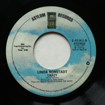 Linda Ronstadt - Someone To Lay Down Beside Me/Crazy 45 rpm Single 7&quot; - £7.77 GBP