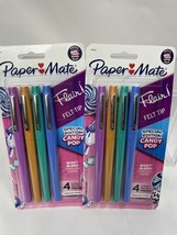 (2) Paper Mate Flair Felt Tip 0.7mm Medium Pens Special Edit Candy Pop 4... - $130.29 MXN
