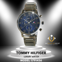Tommy Hilfiger Men’s Quartz Stainless Steel Blue Dial 44mm Watch 1791456 - £97.19 GBP