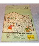 Vintage General Telephone Directory Abbotsford Loyal Owen Wisconsin Marc... - $29.95
