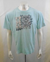 Tommy Hilfiger Mint Green Short Sleeve Box Logo Crew Neck T Shirt Size L... - $9.79