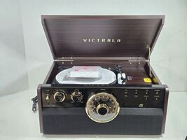 Victrola Empire VTA-370B.2 6-in-1 Bluetooth Record Player CD Cassette FM - $94.05