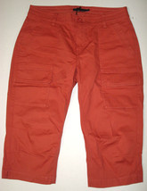 Womens 8 New NWT Orange Hike Shorts Pocket Long UPF 40 Trail Elle Prana ... - £77.66 GBP
