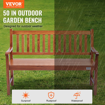VEVOR Outdoor Bench, 50 inches Wood Garden Bench for Outdoors, Outdoor G... - $137.99