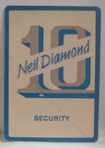 NEIL DIAMOND - OLD ORIGINAL CONCERT TOUR CLOTH BACKSTAGE PASS  ***LAST O... - $10.00