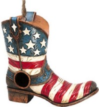 Americana Cowboy Boot 10230 Weather Resistant Indoor Outdoor Birdhouse 9... - $748.63 MXN