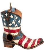 Americana Cowboy Boot 10230 Weather Resistant Indoor Outdoor Birdhouse 9... - $56.10 CAD
