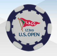 US Open Championship 2023  LA CC Green Poker Chip - 1pc - £3.27 GBP