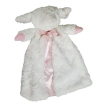  Baby Gund Winky Lamb 4034130 White w Pink Huggybuddy Security Blanket Lovey 17&quot; - £15.21 GBP