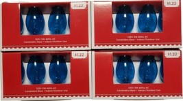 Holiday Time C7 Replacement Bulbs Xmas Party Wedding Lights Clear Blue L... - £9.19 GBP