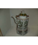 Royal Shillah Tea Pot W/ Candle Warmer W/ Bamboo Handle - $34.99