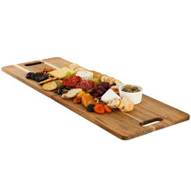MegaChef 33 x 12 Inch Acacia Wood Folding Charcuterie Serving Board - $2,025.96 MXN