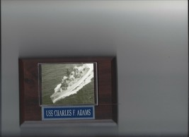 USS CHARLES F. ADAMS PLAQUE DDG-2 NAVY US USA MILITARY GUIDED MISSILE DE... - $3.95