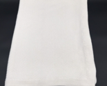 Vintage Baby Blanket Cotton Chevron Weave Zig Zag White - $29.99