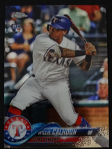 2018 Topps Chrome #113 Willie Calhoun Texas Rangers Rookie RC Baseball Card - $5.00