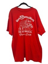 Disney Parks Most Magical Place on Earth Retro Red T-Shirt Adult Size La... - $24.45