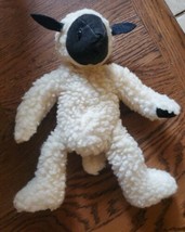 Vtg Boyds Bears collect  Jointed Plush Lamb  Fuzzy Fleece Sheep Gray Black face - £18.32 GBP