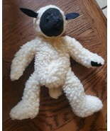 Vtg Boyds Bears collect  Jointed Plush Lamb  Fuzzy Fleece Sheep Gray Bla... - £18.24 GBP