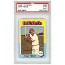 Tony Perez Cincinnati Reds 1975 Topps Mini #560 Card (PSA 9) - £157.87 GBP