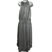 Ramy Brook Women&#39;s Gray Stone Audrey Midi Dress Size L - £91.85 GBP