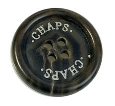 Chaps Ralph Lauren Brown Dark Blend Main  Front Replacement  button .90" - $5.77