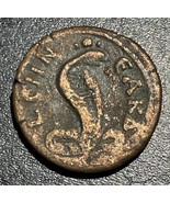 134-135 AD (RY 19) Roman Provincial Egypt Hadrian AE Diobol Uraeus Snake... - £711.33 GBP