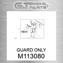 M113080 GUARD ONLY fits JOHN DEERE (New OEM) - $70.90