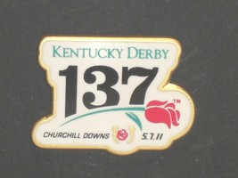 2011 - 137th Kentucky Derby &quot;Long Rose&quot; Lapel Pin - MINT - £9.56 GBP