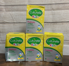 4X sealed Culturelle Kids Probiotics+Fiber 96 Regularity digestive Packe... - $1,113.38 MXN