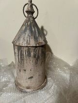 Primitive new chippy tin Candle Lantern with led Candle image 6