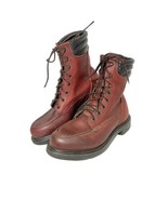 Red Wing Mens Leather Work Boots #402 Size 7D Moc Toe Supersole Oil Resi... - £98.45 GBP