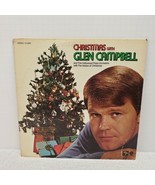Christmas with Glen Campbell - SL-6699 Capitol Stereo 12&quot; LP Record Holi... - $6.41