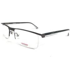 Carrera Eyeglasses Frames CA 7579 7M5 Black White Rectangular Half Rim 5... - £58.53 GBP