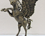 Wally Shoop Signed 12&quot; Bronze Pegasus Sculpture 1984 Numbered 151/195 - $395.01