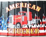 AMERICAN TRUCKER USA FLAG RIG SEMI POLYESTER FLAG 3 X 5 FEET - $9.95