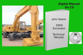 John Deere 595D Excavator Repair Technical Manual TM1445 - £15.14 GBP+