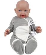 Vollence 16" Full Platinum Silicone Baby Doll Boy – Lifelike Soft Newborn - $119.99