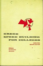 GREGG SPEED BUILDING FOR COLLEGES HARDCOVER TEXTBOOK ENGLISH BUSINESS - $10.84