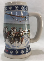 Budweiser Holiday Stein Mug &quot;Lighting The Way Home&quot; COA NIB Clydesdale Horses - £15.79 GBP