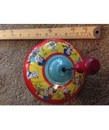Vintage J. Chein &amp; Co. Circus Toy Top Tin Litho  pigs rabbits babys  Lar... - €38,81 EUR