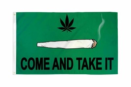 Come Take It (Spliff) 3X5Ft Flag Weed Blunt Smoke Shop Joint Freedom 100D - £13.38 GBP