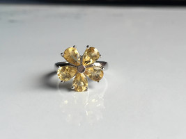 SUPER fine quality natural golden topaz women ring in 925 sterling silver in us  - £105.48 GBP