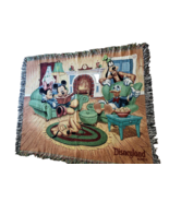 Walt Disney Mickey Mouse Minnie and Friends Tapestry Blanket Reading Fir... - $368.87 MXN